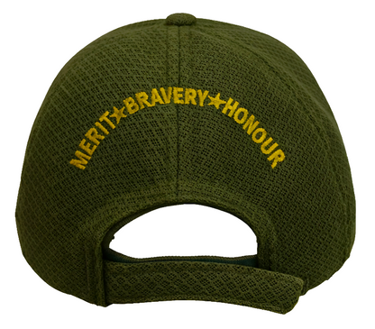 Indian Air force (Olive Green) Officers' Baseball Cap for Veterans