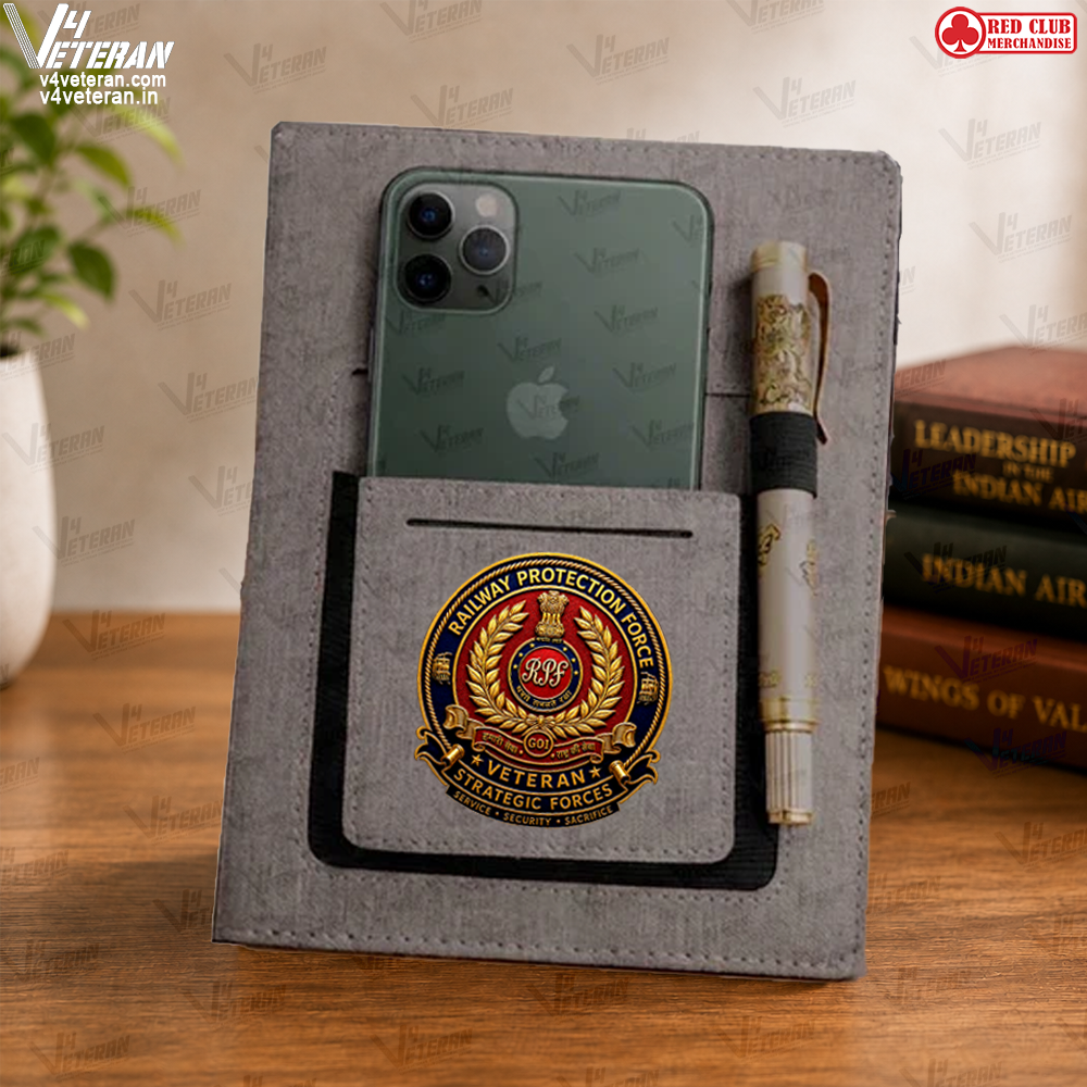 Classic RPF (Veteran) Office Notebook with Phone–Card Pocket & Elastic Pen Loop