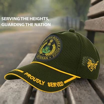 ITBP-Proudly Served (Olive Green) Veterans Baseball Cap
