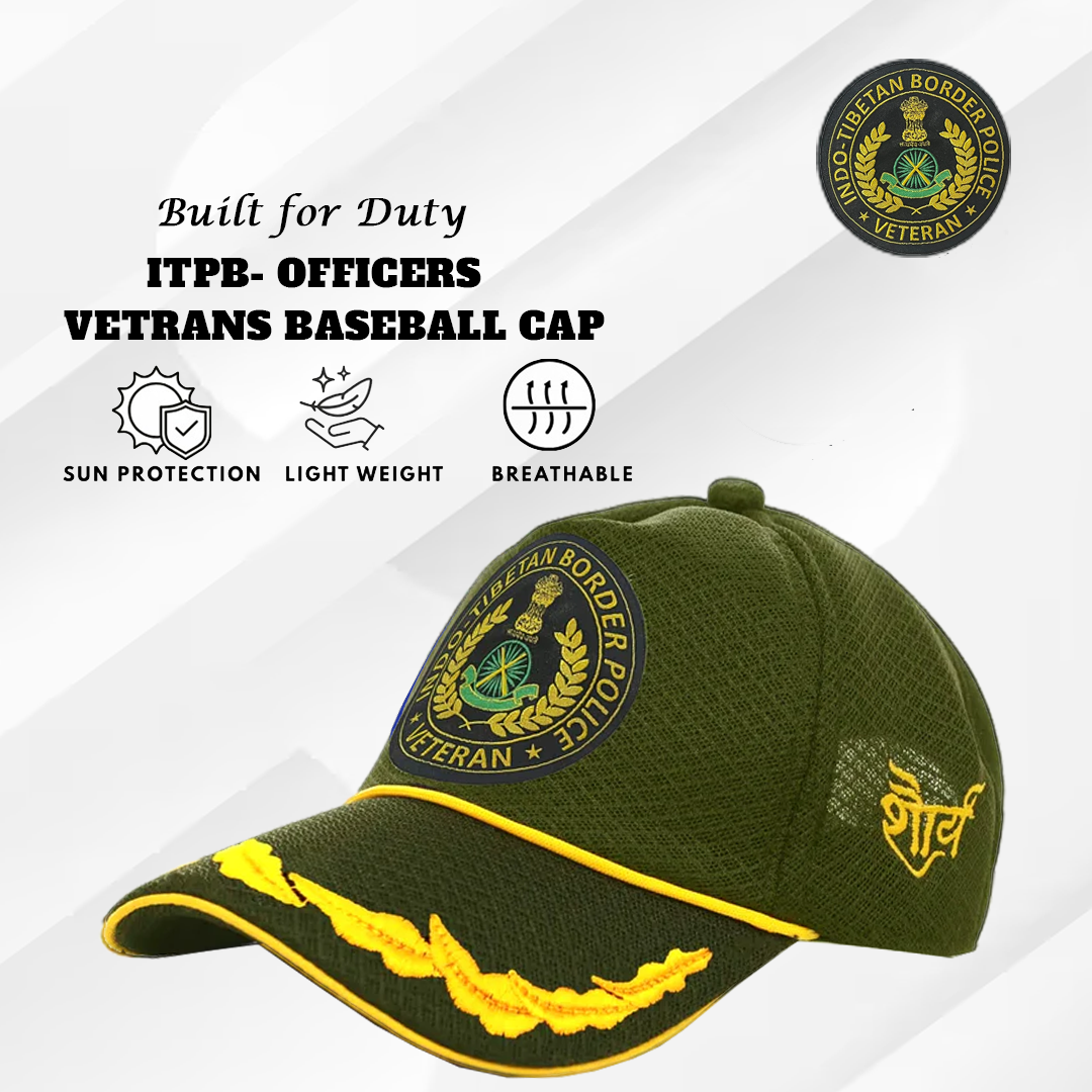 ITBP Officers' (Olive Green) Veterans Baseball Cap