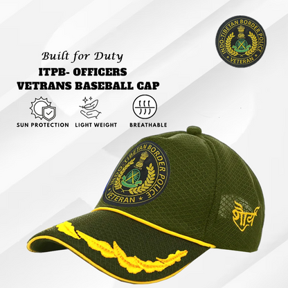 ITBP Officers' (Olive Green) Veterans Baseball Cap