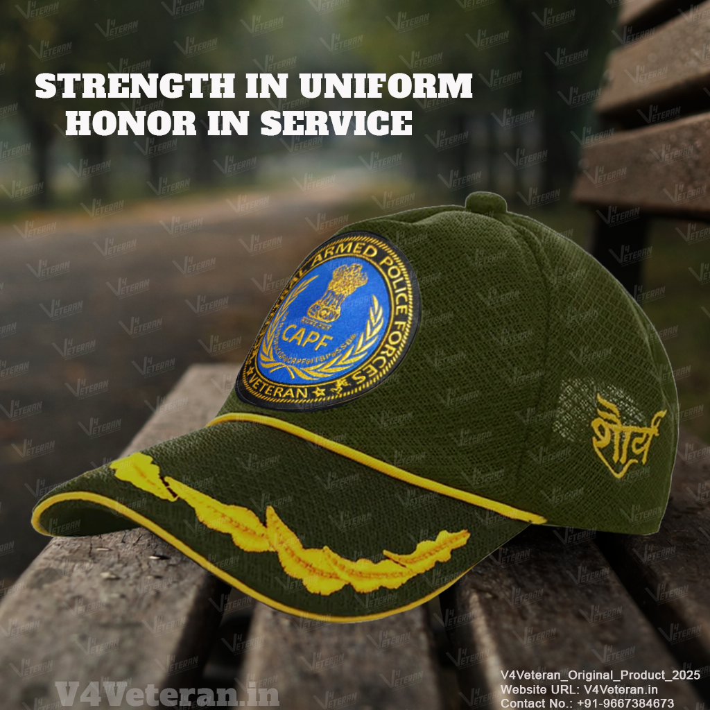 CAPF Officers' (Olive Green) Veterans Baseball Cap