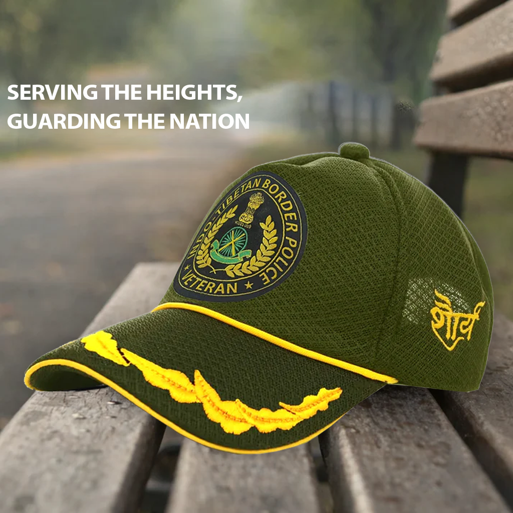 ITBP Officers' (Olive Green) Veterans Baseball Cap
