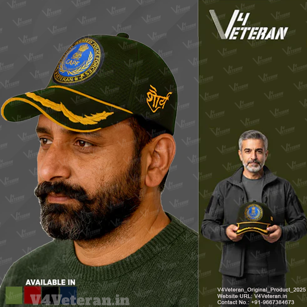 CAPF Officers' (Olive Green) Veterans Baseball Cap