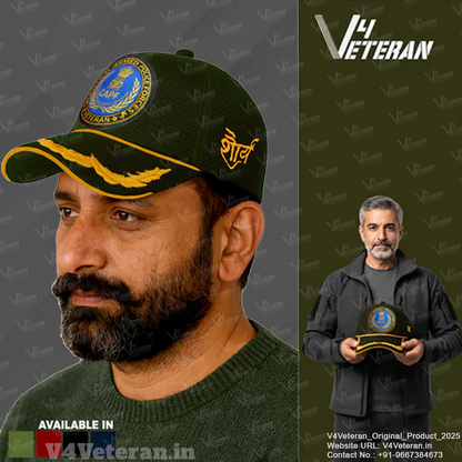 CAPF Officers' (Olive Green) Veterans Baseball Cap