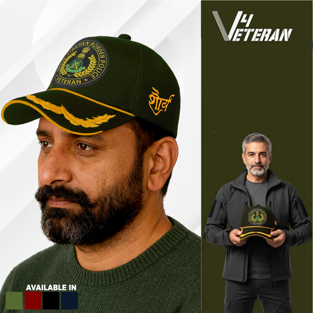 ITBP Officers' (Olive Green) Veterans Baseball Cap