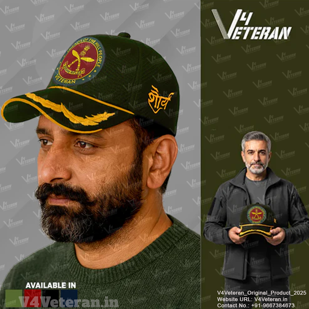 Assam Rifles Officers' (Olive Green) Veterans Baseball Cap