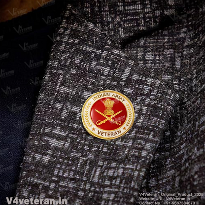 Lapel Pin for Blazer (Indian Army Veteran)