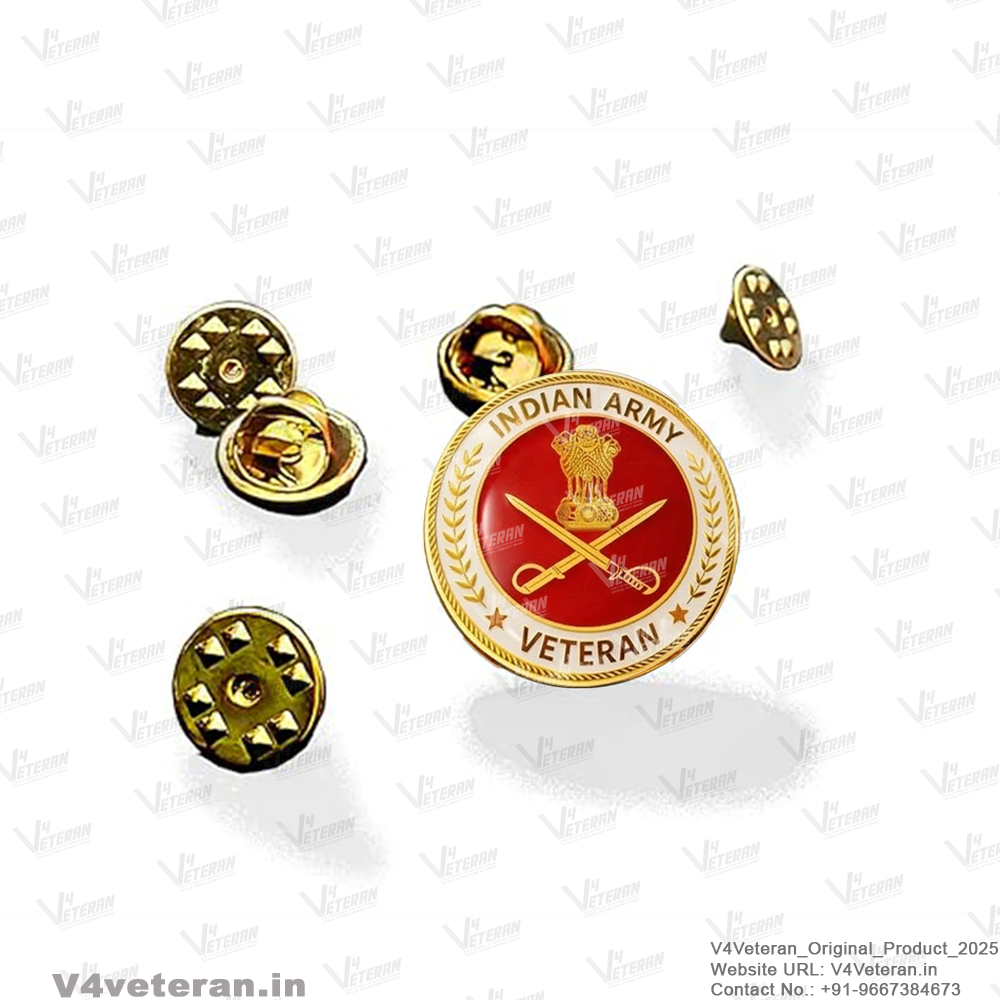 Lapel Pin for Blazer (Indian Army Veteran)