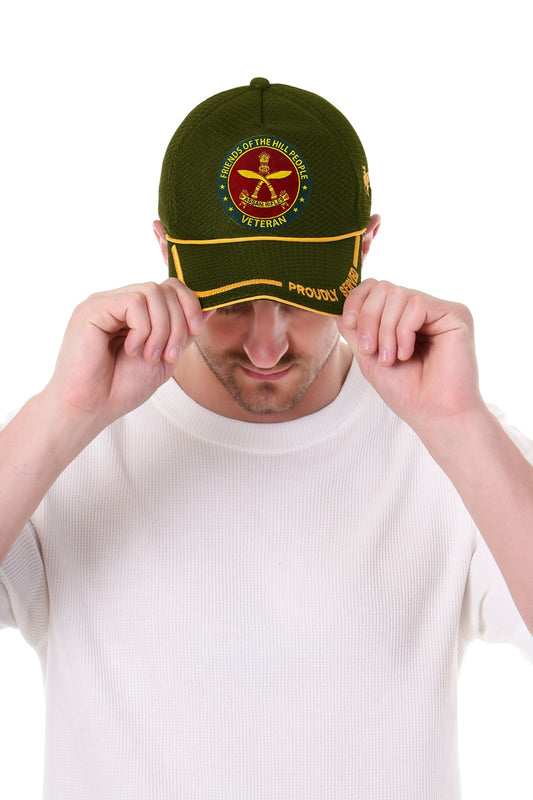 Assam Rifles-Proudly Served (Olive Green) Veterans Baseball Cap