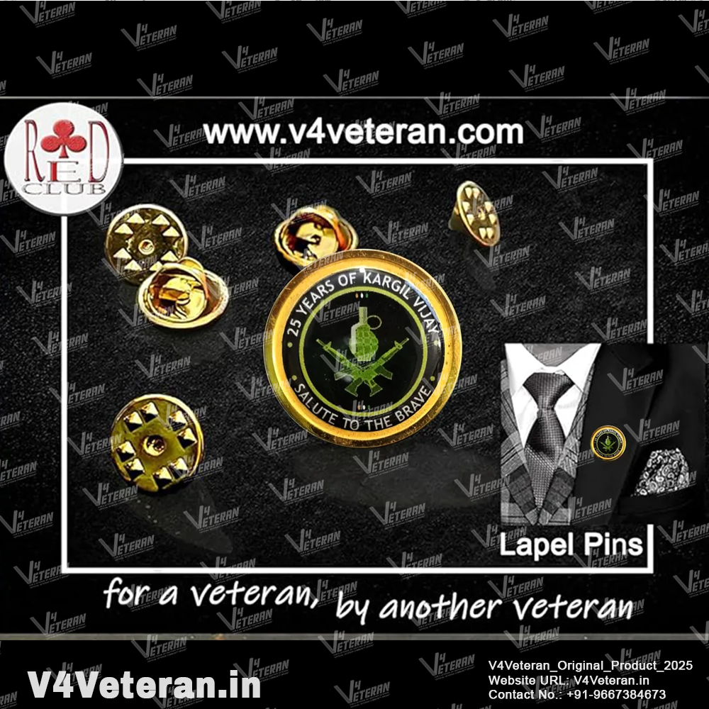 Lapel Pin for Blazer (Indian Army Kargil Veteran)