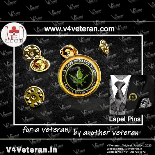 Lapel Pin for Blazer (Indian Army Kargil Veteran)