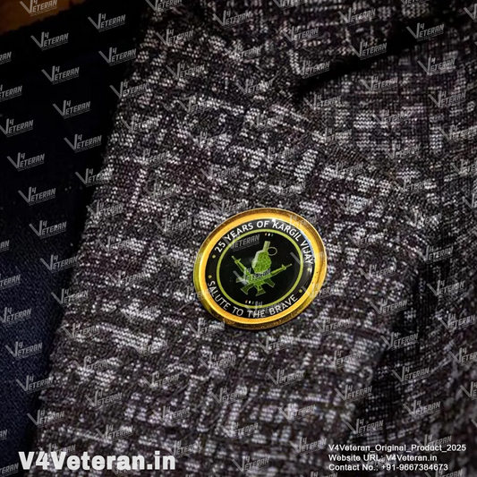 Lapel Pin for Blazer (Indian Army Kargil Veteran)
