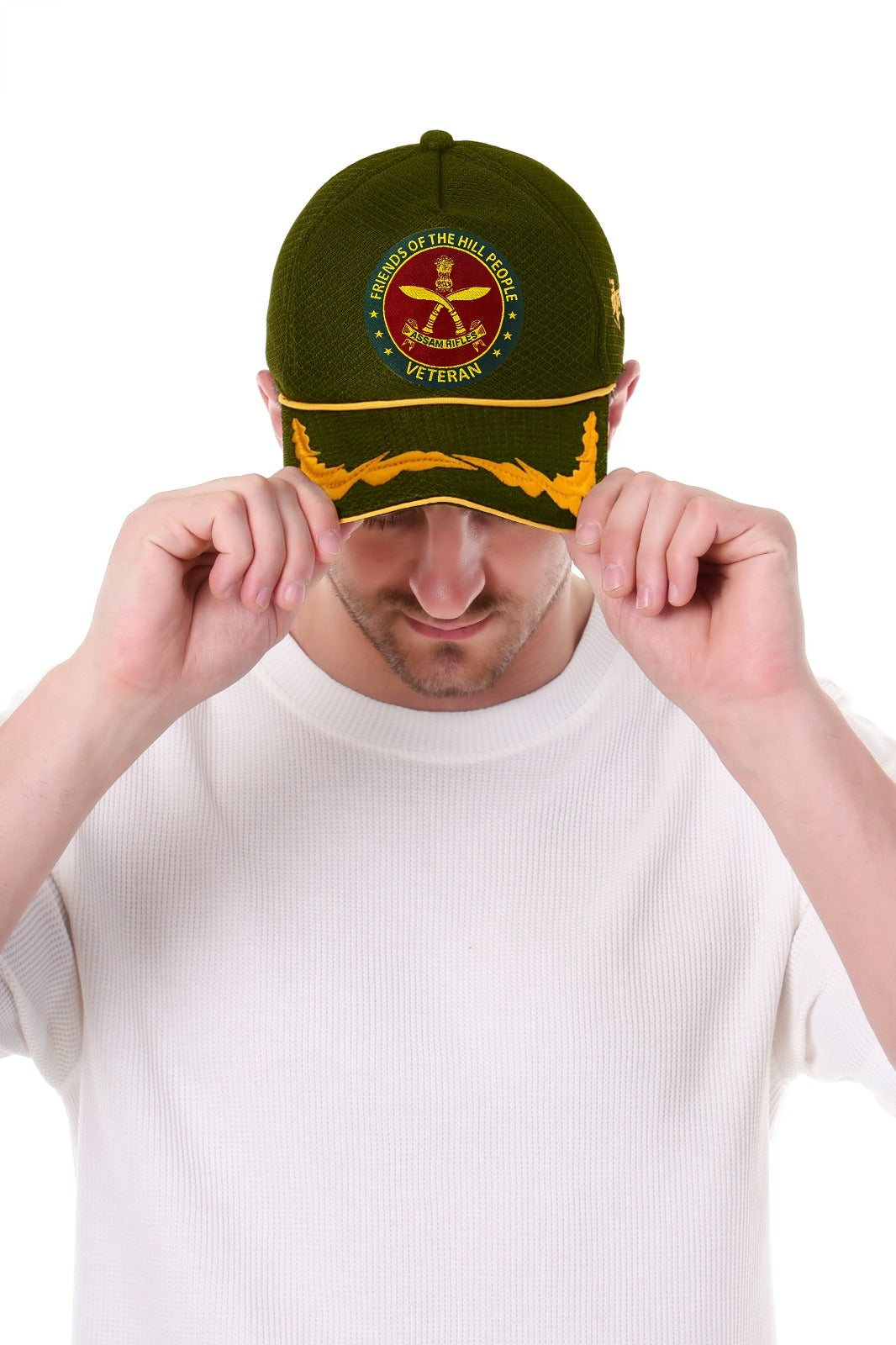 Assam Rifles Officers' (Olive Green) Veterans Baseball Cap