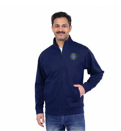 Indian Navy Jacket (Zipper, Cotton Fleece 340GSM) for Veterans