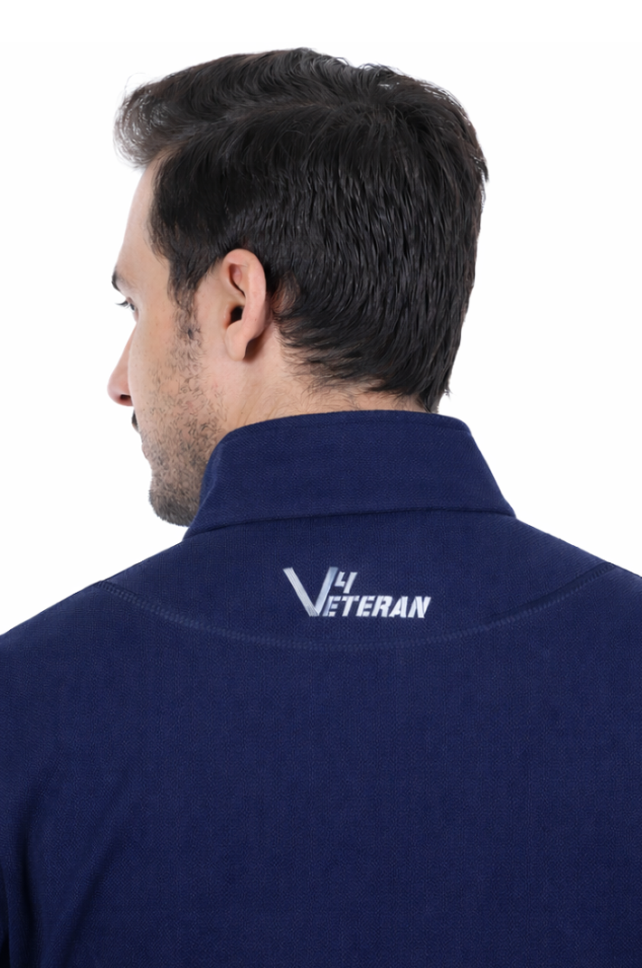Indian Navy Jacket (Zipper, Cotton Fleece 340GSM) for Veterans