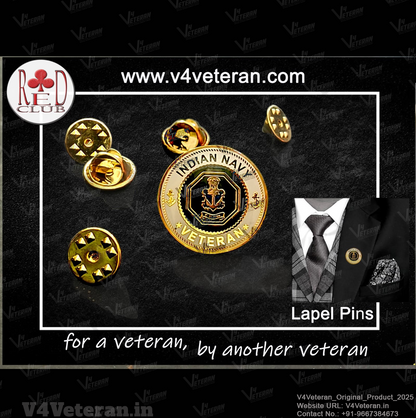 Lapel Pin for Blazer (Indian Navy Veteran)