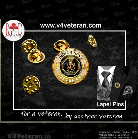 Lapel Pin for Blazer (Indian Navy Veteran)