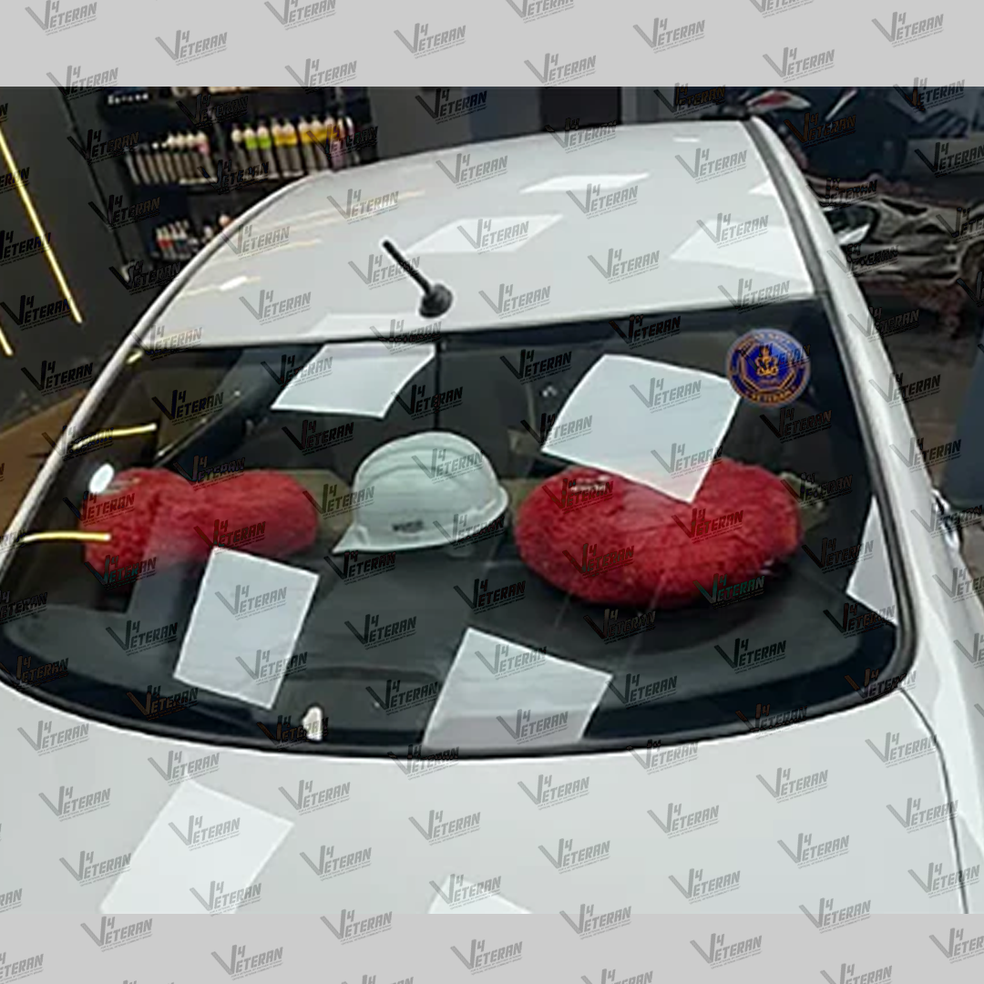 Navy Veteran Car & Bike Stickers – 4 Inside Glass for Cars + 3 Back Gumming for 2-Wheelers (7 pcs)