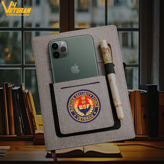 BSF (Veteran) Office Notebook with Phone–Card Pocket & Elastic Pen Loop