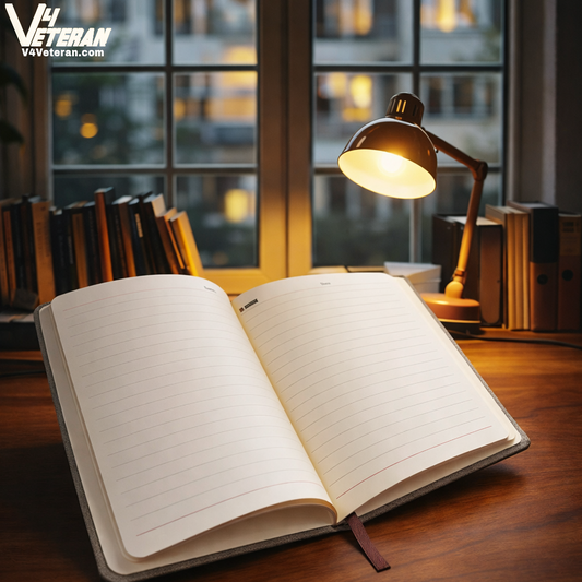 BSF (Veteran) Office Notebook with Phone–Card Pocket & Elastic Pen Loop