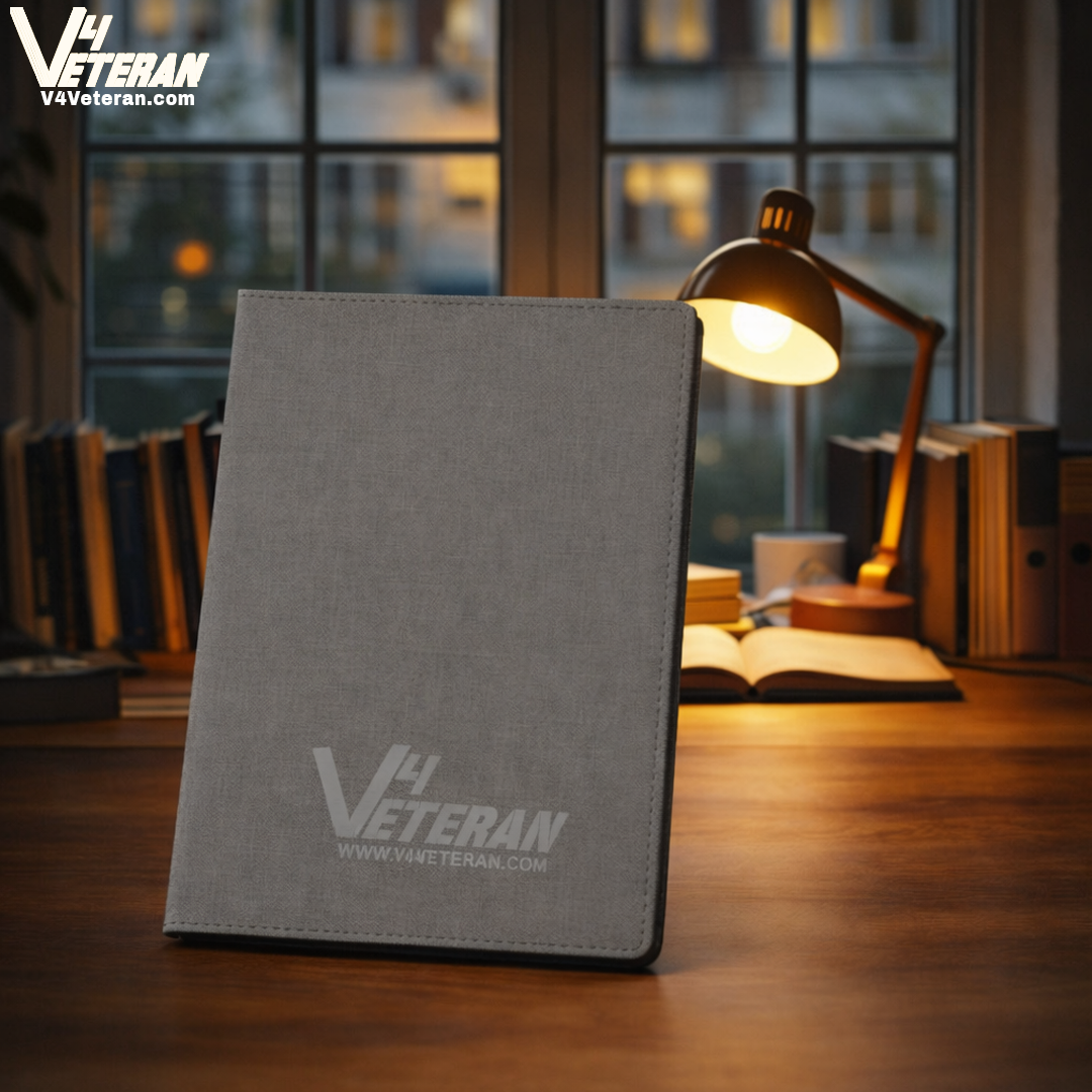 BSF (Veteran) Office Notebook with Phone–Card Pocket & Elastic Pen Loop