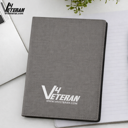 Indian Army (Veteran) Office Notebook with Phone–Card Pocket & Elastic Pen Loop