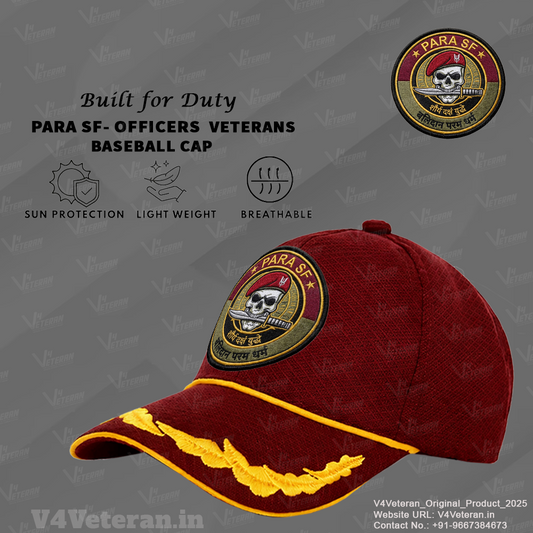 Para SF-Officers' (Maroon) Veterans Baseball Cap