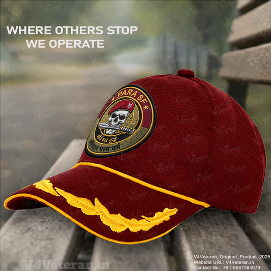 Para SF-Officers' (Maroon) Veterans Baseball Cap