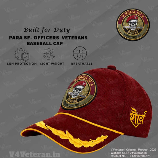 Para SF-Officers' (Maroon) Veterans Baseball Cap