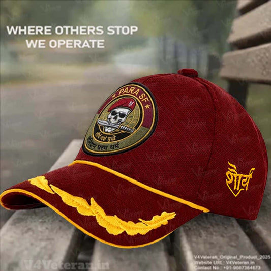 Para SF-Officers' (Maroon) Veterans Baseball Cap