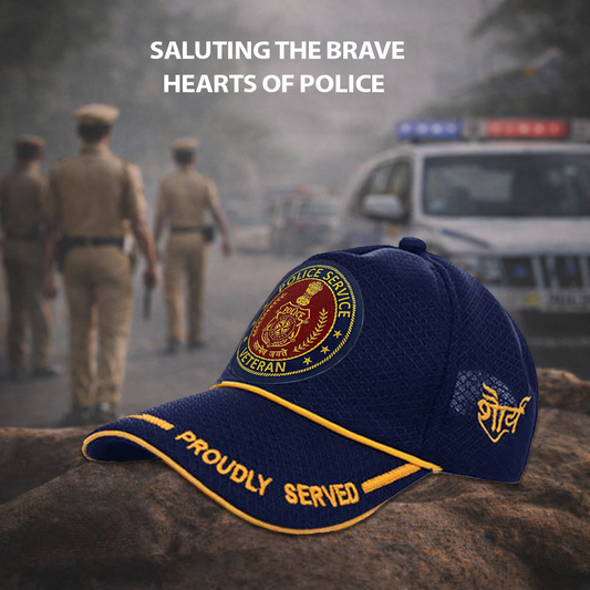 Police Service-Proudly Served (Blue) Veterans Baseball Cap