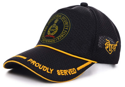 CISF Veterans (Black) Proudly Served Baseball Cap