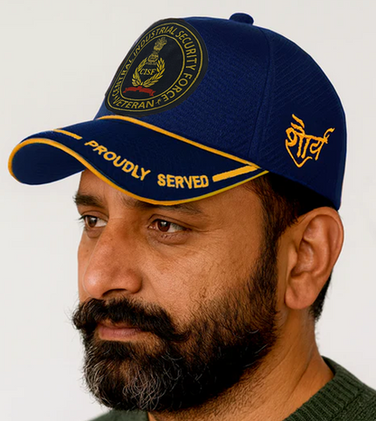CISF-Proudly Served (Blue) Veterans Baseball Cap