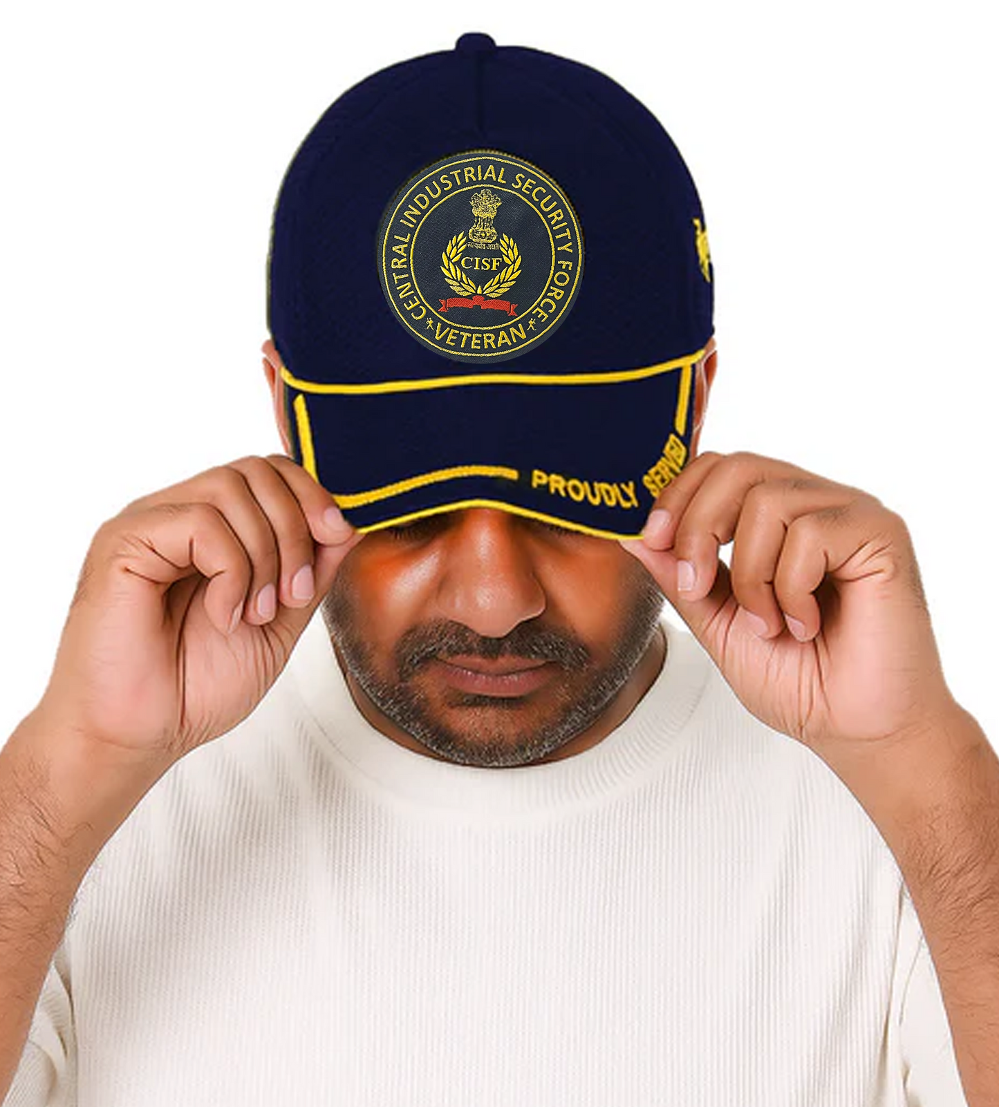 CISF-Proudly Served (Blue) Veterans Baseball Cap