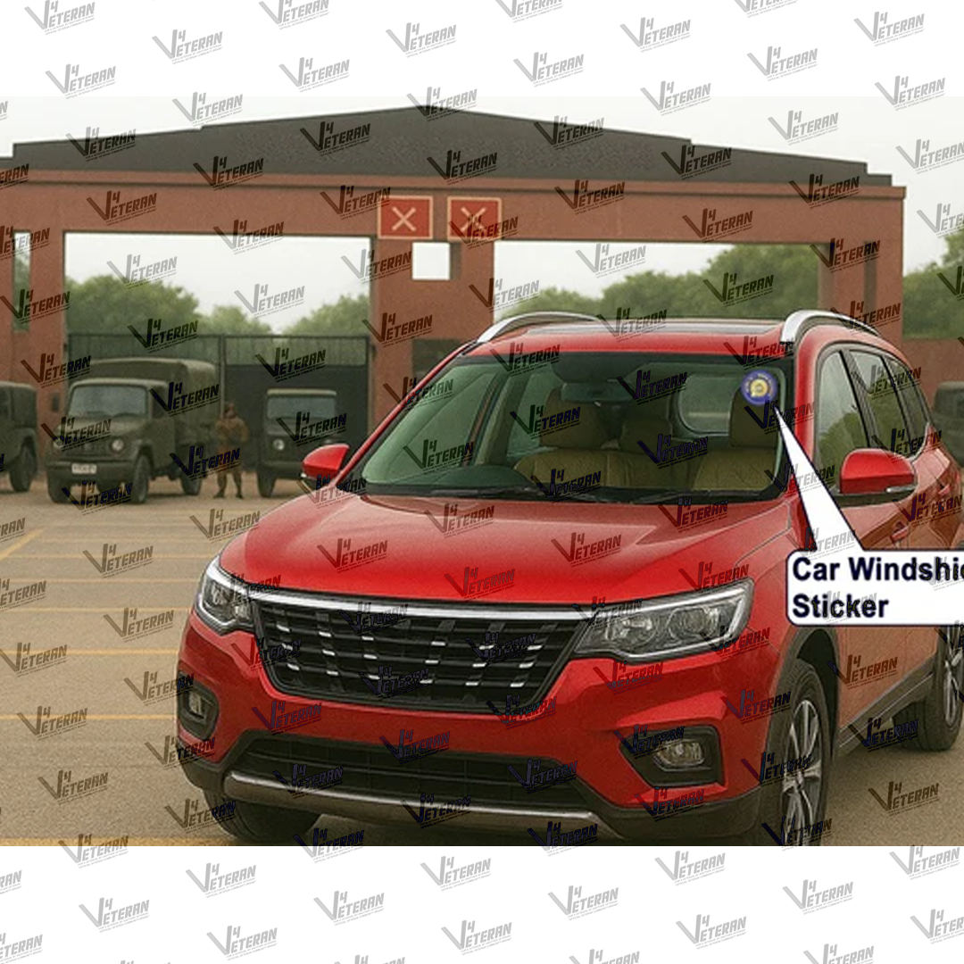 INDIAN RAILWAY Veteran Windshield Front Gumming Vinyl Stickers/Decals for Inside Pasting (Pack of 7)