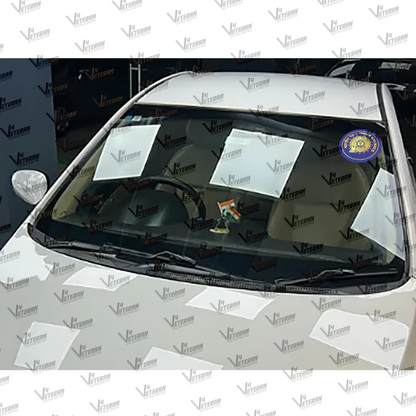INDIAN RAILWAY Veteran Windshield Front Gumming Vinyl Stickers/Decals for Inside Pasting (Pack of 7)