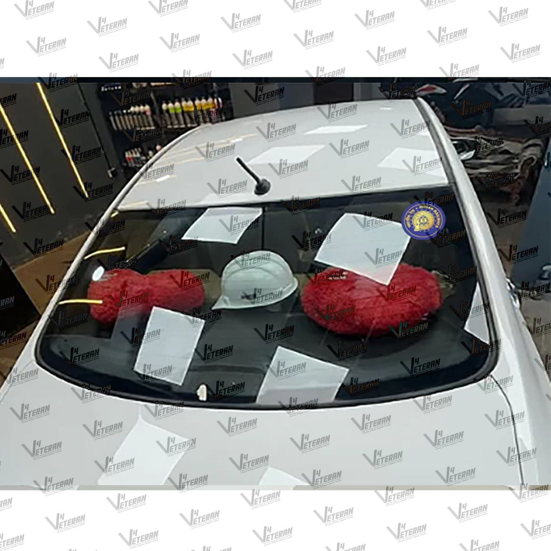 INDIAN RAILWAY Veteran Windshield Front Gumming Vinyl Stickers/Decals for Inside Pasting (Pack of 7)