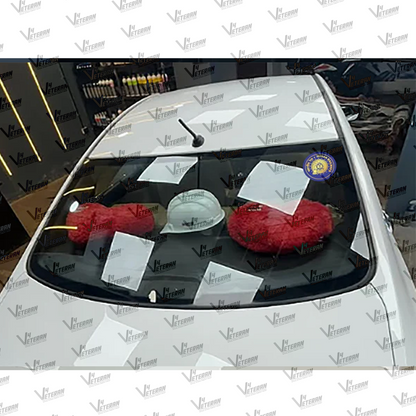 INDIAN RAILWAY Veteran Windshield Front Gumming Vinyl Stickers/Decals for Inside Pasting (Pack of 7)