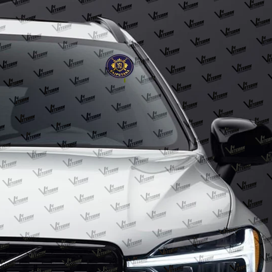 RAJPUTANA Windshield Front Gumming Vinyl Stickers/Decals for Inside Pasting (Pack of 7)