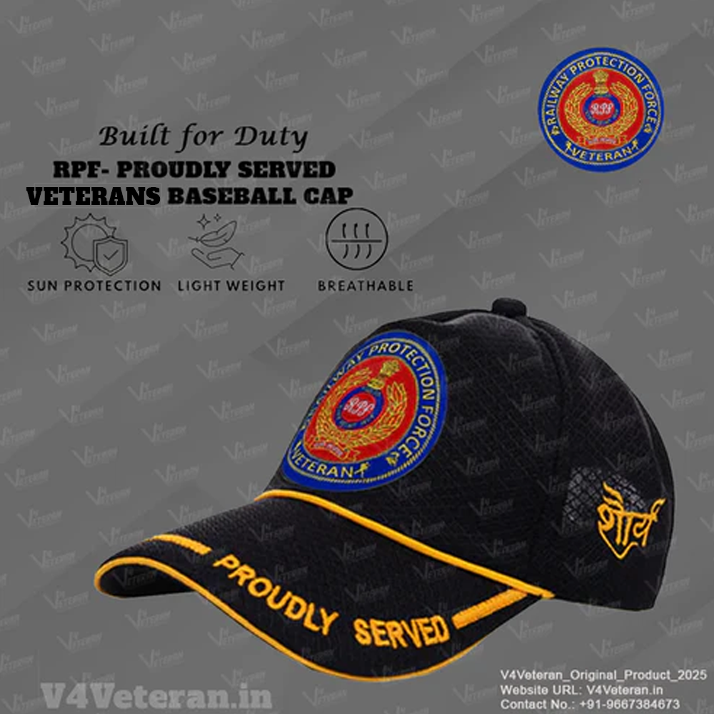 RPF-Proudly Served (Black) Veterans Baseball Cap