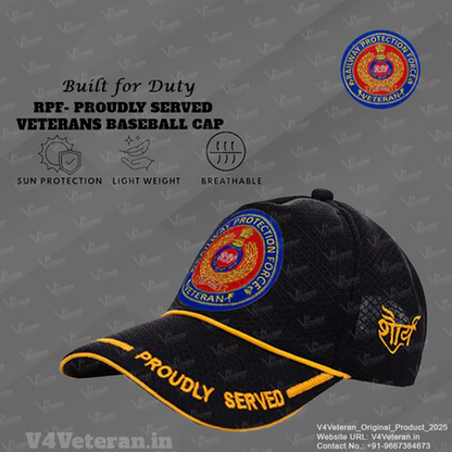 RPF-Proudly Served (Black) Veterans Baseball Cap
