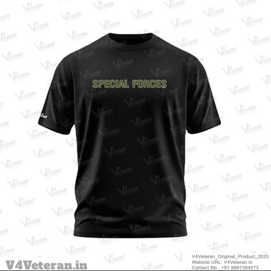Special Forces Veteran T-Shirt – Black Round Neck