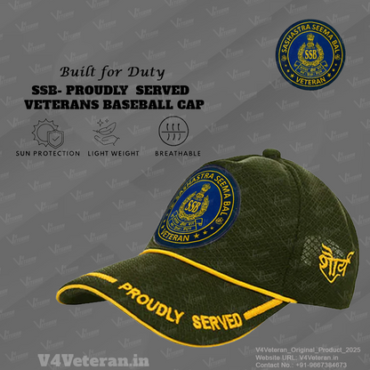SSB-Proudly Served (Olive Green) Veterans Baseball Cap