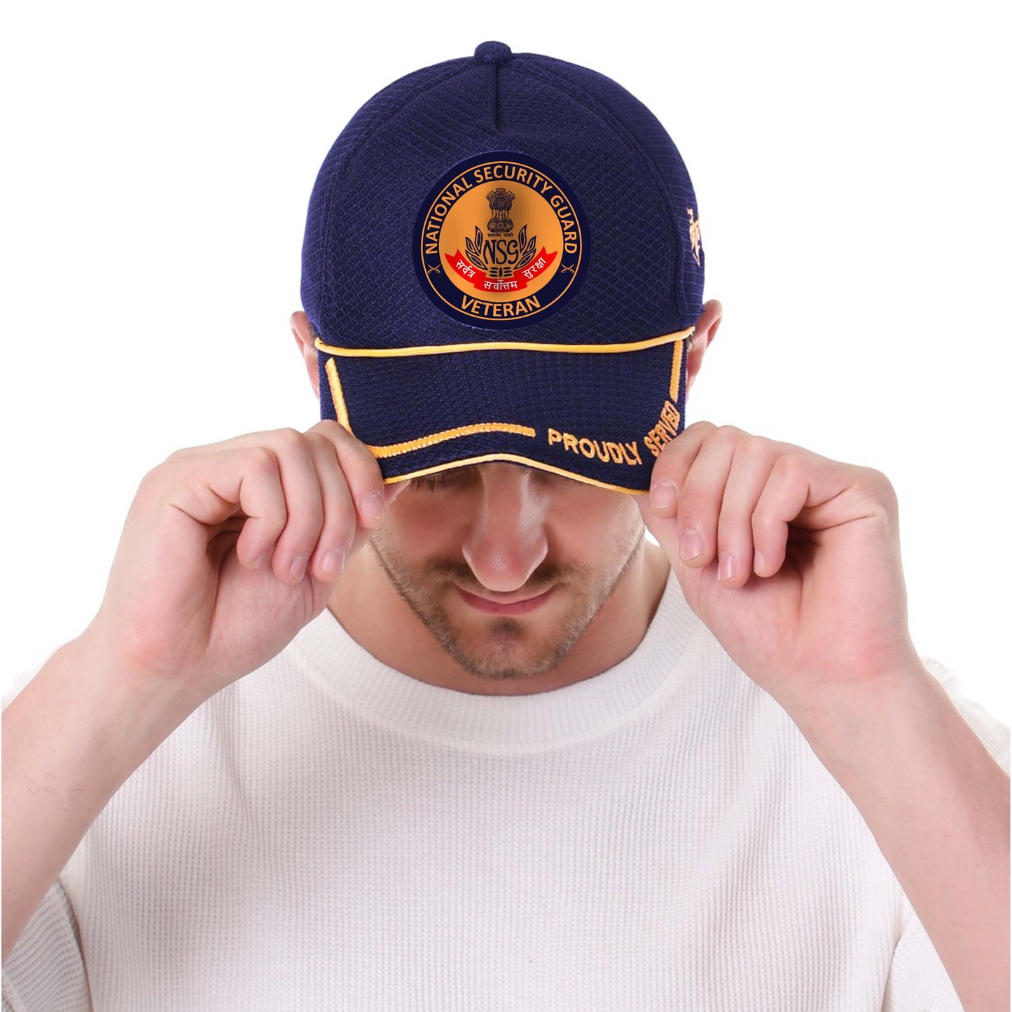 NSG-Proudly Served (Blue) Veterans Baseball Cap
